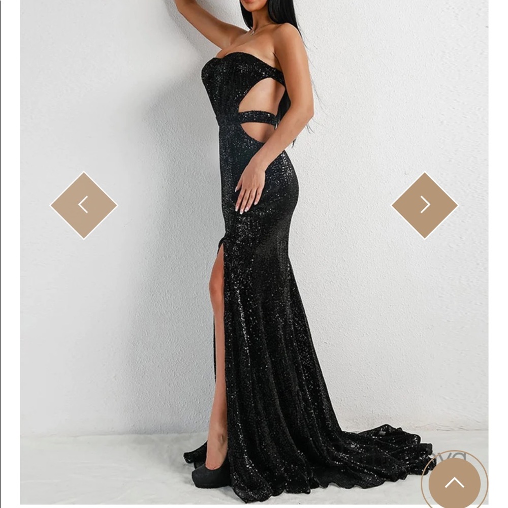 Sparkly black mermaid dress